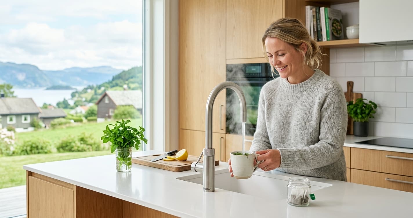 Quooker-kran - Kokende vann på sekunder